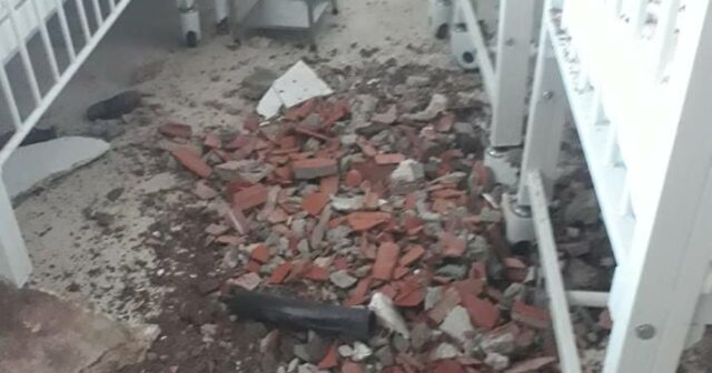 صور: سقوط جزء من سقف قسم الرّضع بمستشفى التّوليد ببنزرت