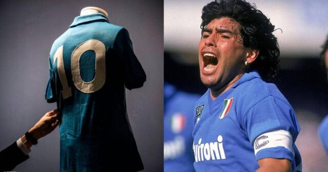 بعد 27 عاما.. نابولي يٌعيد "قميص مارادونا" إلى الحياة