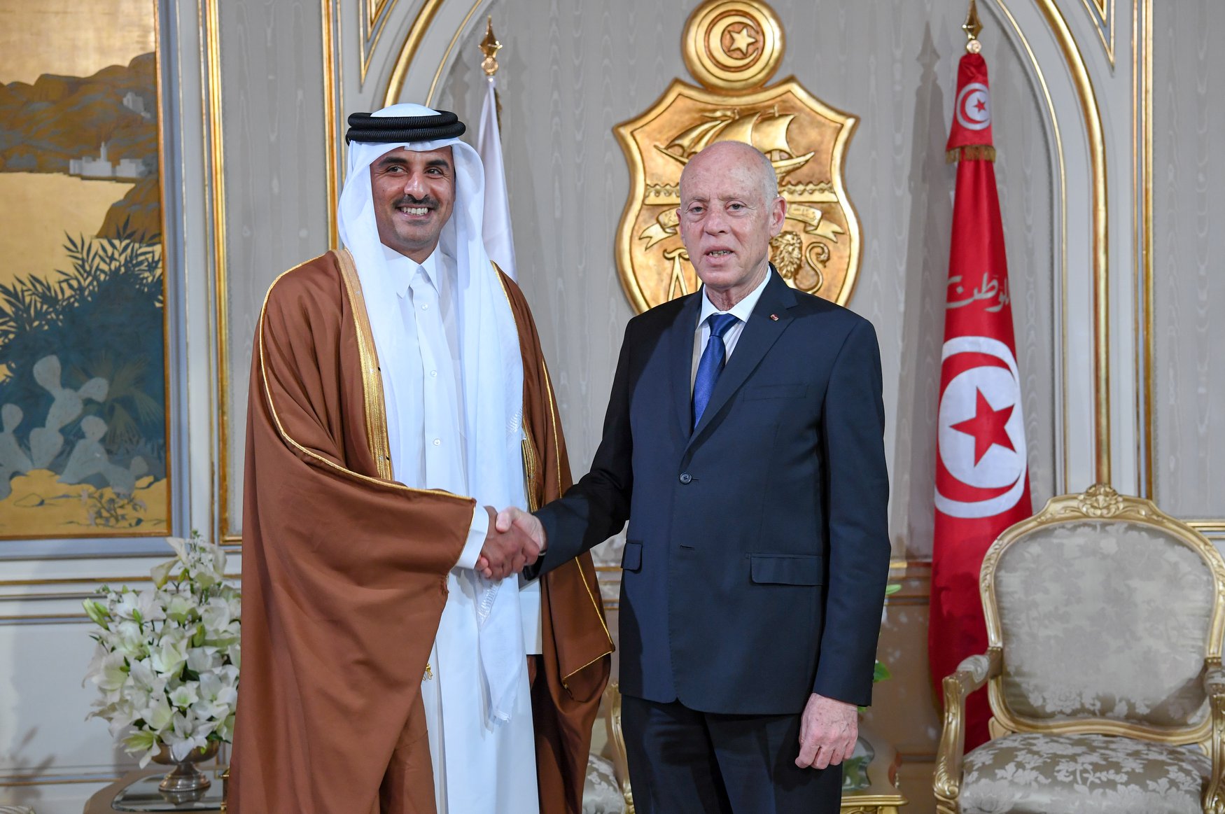 سعيّد يشكر أمير قطر على المستشفى الميداني