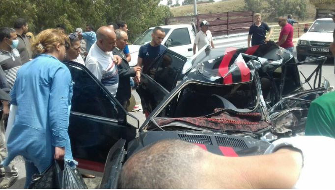 فرنانة: مقتل شخصين وإصابة 8 اَخرين في حادث مرور (صور)