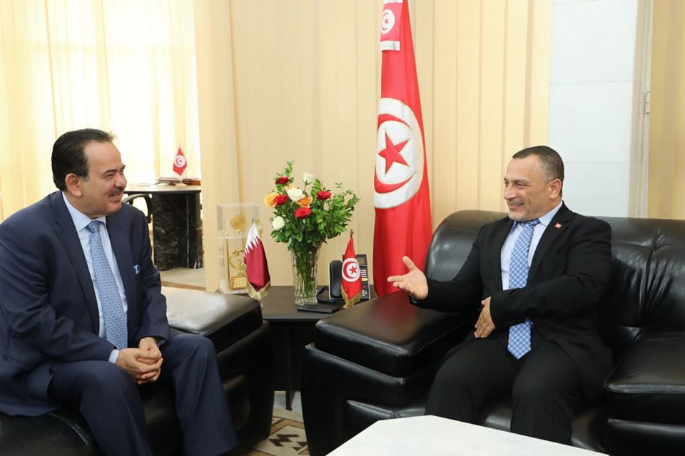 سفير قطر بتونس في ضيافة أحمد قعلول