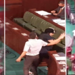 أمام أنظار وزيرة المرأة وصمت رئيسة الجلسة: صحبي سمارة يعتدي بالضرب على عبير موسي / فيديو