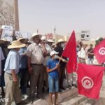 تطاوين: مسيرة احتجاجية للتنديد بقرارات رئيس الجمهورية /فيديو وصور