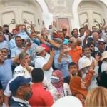 وسط العاصمة: اتهامات بالعمالة لقيس سعيد في شعارات وقفة احتجاجية ضد قرارات 25 جويلية