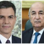 الرئيس-الجزائري-عبد-المجيد-تبون-ورئيس-الوزراء-الإسباني-بيدرو-سانشيز
