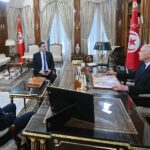قيس سعيد يلتقي وزير النقل والرئيس المدير العام للخطوط التونسية